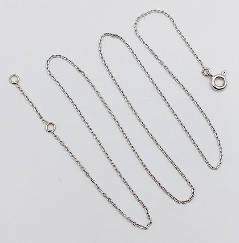Chaine vintage blanc 18k - or,