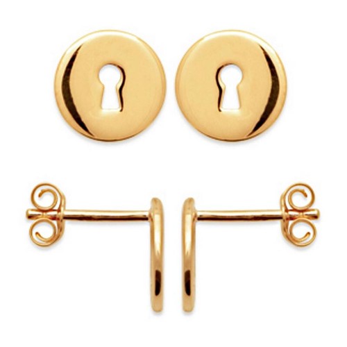 Boucles oreilles puces - boucles, rond