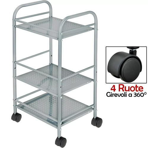 Chariot stockage acier roues - chariot,