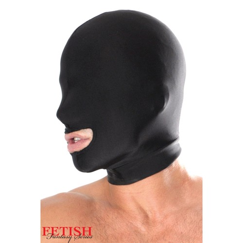 Cagoule bdsm spandex - en, bouche