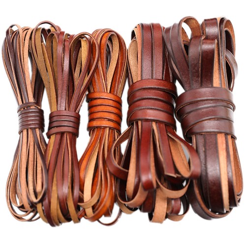 Simili cuir plat cordon - 5m,