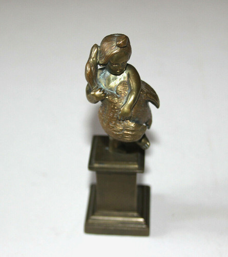 Statuette bronze sur socle - bronze,