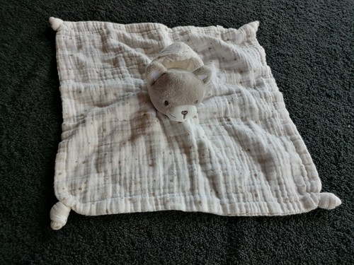 Doudou plat chat lange - doudou, gris