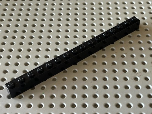 Lego black brick 1x16 - lego, 2465