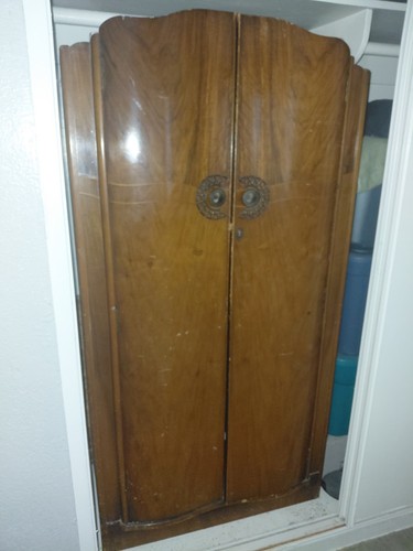 Wood armoire wardrobe - armoire, cabinet