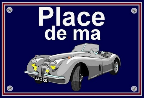 Plaque place ma jaguar xk - place, de