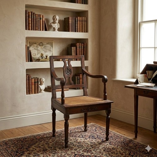 Fauteuil néoclassique ancien - fauteuil,