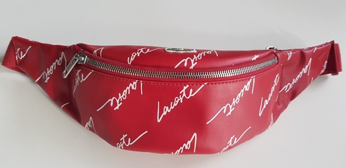 Sac banane simili cuir rouge - banane,