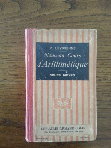 Nouveau cours arithmétique - nouveau,