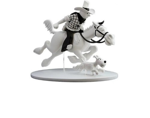 Figurine tintin cow - cow-boy, et