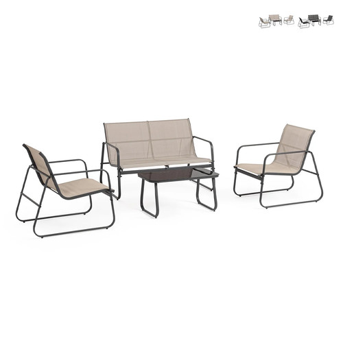Salon jardin moderne avec - salon,