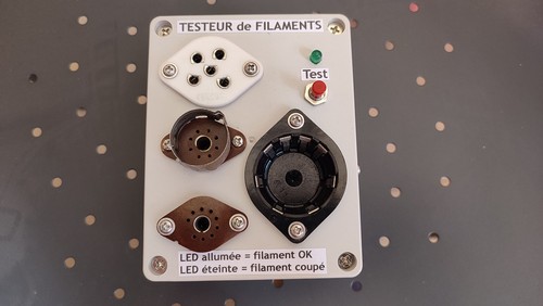 Testeur filament lampe tube - filament,