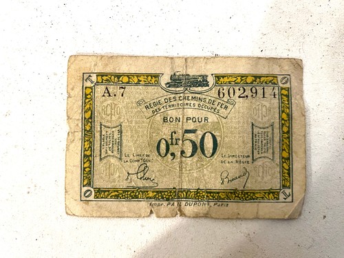 Ancien billet régie des - ancien,