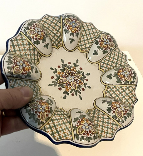 Coupe plat mural faience - , de