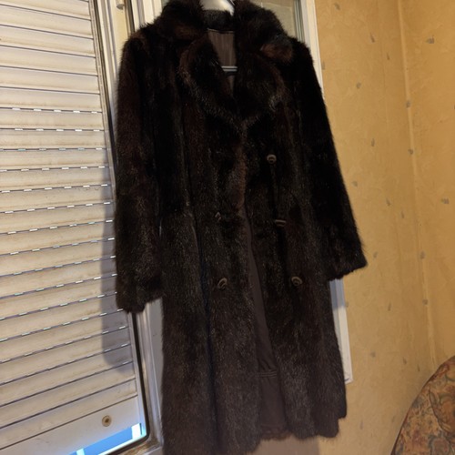 Manteau long vraie fourrure - long,