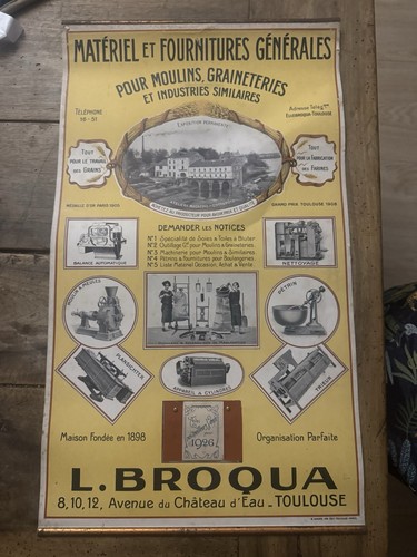 Affiche ancienne industrielle