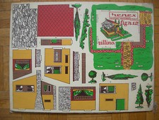 MAQUETTE EN BOIS VINTAGE 50’S : RENEX ITALY TRAFORO MODERNO VILLA A CONSTRUIRE 