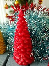 Bougie de Noël en cire d'abeille blanche H 140*75 mm Maison du Talent d'Or