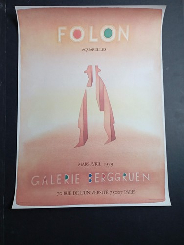 Folon affiche originale - , 1979