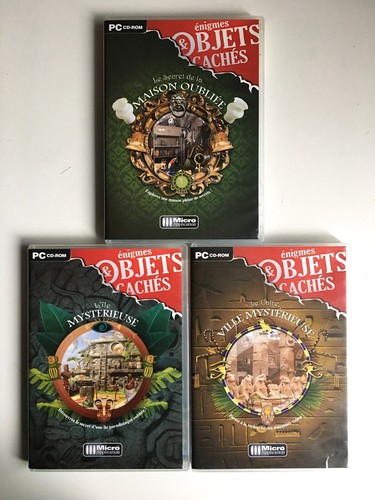 Lot jeux énigmes - pc,,