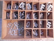 Ancien alphabet lettres création bricolage scrapbooking déco Noël