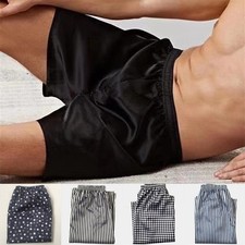 Bas de pyjama homme sommeil soie satin pyjama short pour une bonne nuit de repos