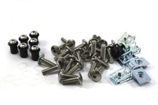 Yamaha Fazer FZ6 600 2004 2005 2006 Inox Tête de fourche Boulon Clips Vis Kit