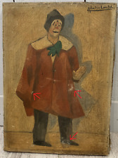 Pierre ABADIE-LANDEL (1896-1972) Portrait Clown Cirque Humour Paris