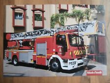 POSTER POMPIER / IVECO MAGIRUS 150E30 ECHELLE SP DE MONACO / 42 x 30 cm