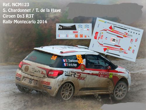 Decals citroën ds3 r3t - 1/43,