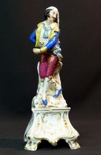 B2 1840 porcelaine Paris figurine statuette 26cm750g Jacob Petit danseur saxe 