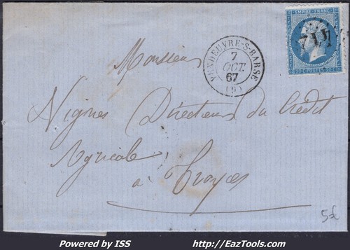 France sur lettre avec - n°,