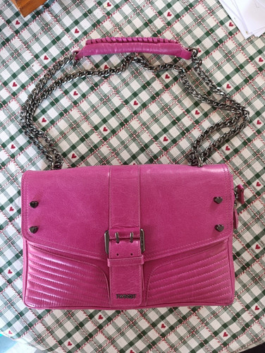 Sac main cuir rose twinset - cuir,
