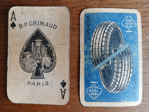 Dunlop 1938 jeu cartes - 1938,