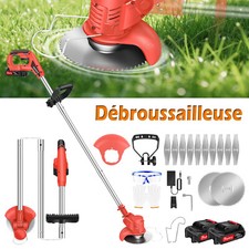 1800W 1/2 Batterie Débroussailleuse Coupe Herbe Bordure Sans Fil Pour Désherbage