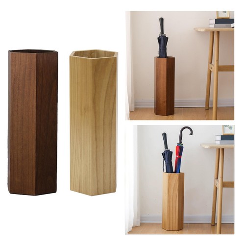 Porte parapluie bois seau - en,