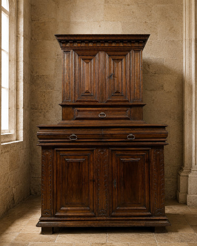 Buffet cabinet deux corps - buffet,