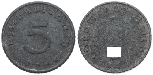 Allemagne pfennig reich - 5,