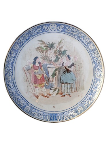Très rare assiette parlante - trÈs,