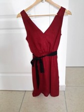 Robe rouge pailletée Etam - Taille 34 - TRES BON ETAT