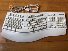 Vintage Microsoft Natural Keyboard PS/2 FRANCAIS AZERTY Windows 95 super clean