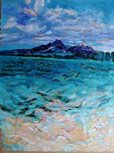 Gouache originale sur papier - sur, papier-