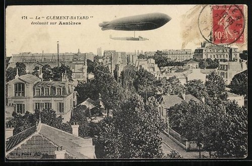 Carte postale asnières le - postale, asnières,