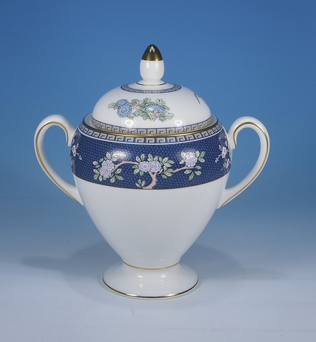 Wedgwood blue siam sucrier - wedgwood, "blue