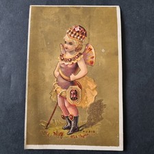 CHROMO Doré Femme Fée Rubis