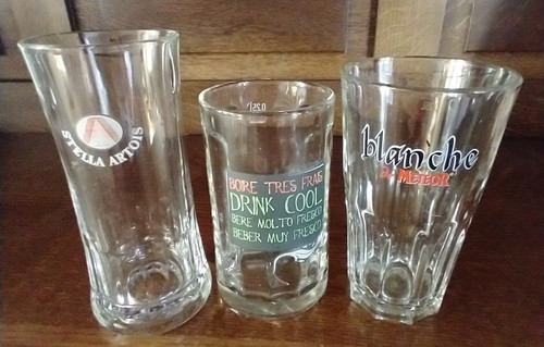 Lot verres biere de - a,