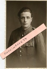 Militaire Carte PHoto d'un beau soldat du 7 ème Régiment de la Marine Ancre col