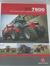 Brochure tracteurs MASSEY FERGUSON MF7600 140-235 CV du 04/2012 ( MF 37 )