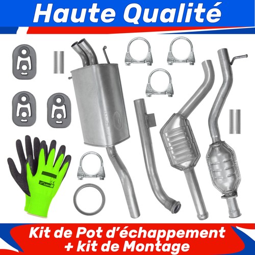 Kit pot échappement - pot, pour