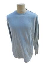 Pull léger homme occasion Serge Blanco Bleu Taille L